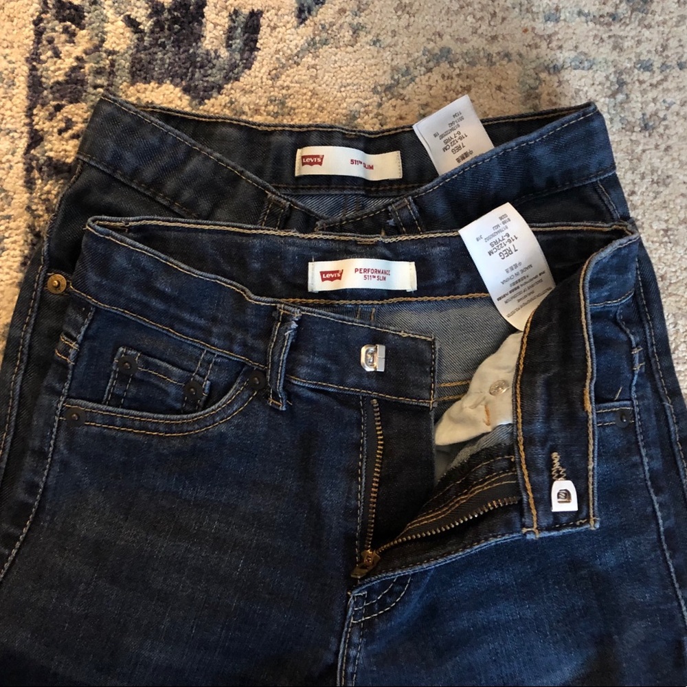 Levi’s 511 Slim, boys size 7 reg, TWO PAIRS!